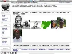 Sites similar to yoruba-scipedia.wikidot.com