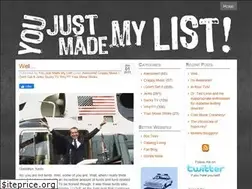 Sites similar to youjustmademylist.com