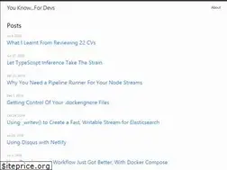 Sites similar to youknowfordevs.com