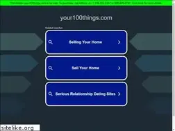 Sites similar to your100things.com