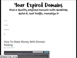Sites similar to yourexpireddomains.com