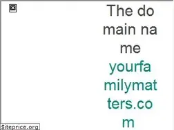 Sites similar to yourfamilymatters.com