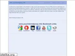 Sites similar to yourinternetproxy.info