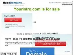 Sites similar to yourintro.com