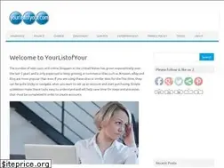 Sites similar to yourlistofyour.com