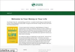 Sites similar to yourmoneyoryourlife.com
