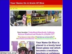 Sites similar to yournameonagrainofrice.com
