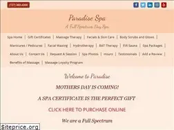 Sites similar to yourparadisespa.com