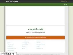 Sites similar to yourpetforsale.com