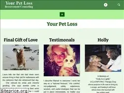 Sites similar to yourpetloss.com