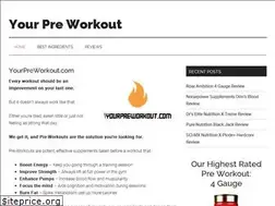 Sites similar to yourpreworkout.com