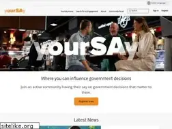 Sites similar to yoursay.sa.gov.au