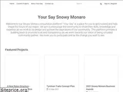 Sites similar to yoursaysnowymonaro.com.au
