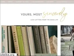Sites similar to yoursmostsincerely.com