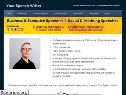 Sites similar to yourspeechwriter.com