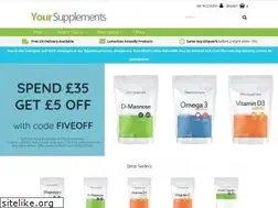 Sites similar to yoursupplements.com