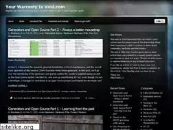 Sites similar to yourwarrantyisvoid.com