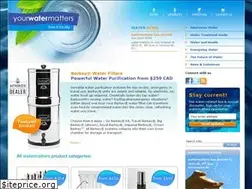 Sites similar to yourwatermatters.com