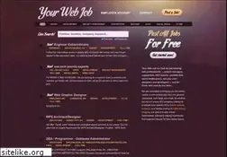 Sites similar to yourwebjob.com