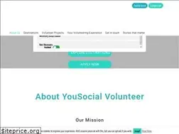 Sites similar to yousocialvolunteer.com