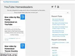 Sites similar to youtubehomesteaders.com