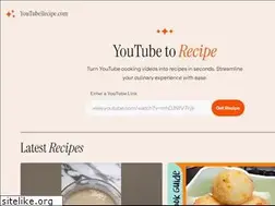 Sites similar to youtuberecipe.com