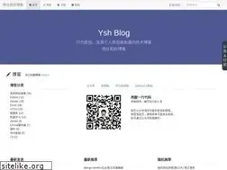 Sites similar to yshblog.com