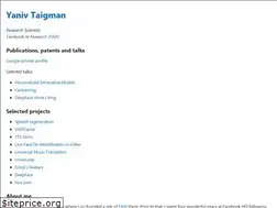 Sites similar to ytaigman.github.io