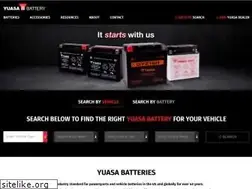 Sites similar to yuasabatteries.com