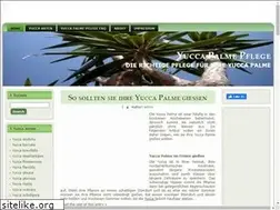 Sites similar to yucca-palme-pflege.de