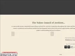 Sites similar to yukoncouncilofarchives.ca