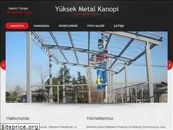 Sites similar to yuksekmetalkanopi.com