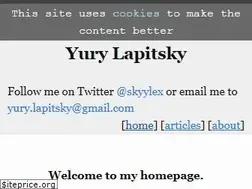 Sites similar to yurylapitsky.com