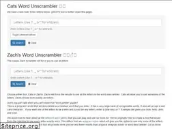 Sites similar to zachwordunscrambler.com