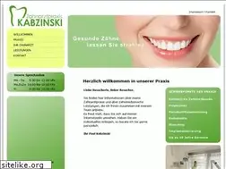Sites similar to zahnarzt-kabzinski.de