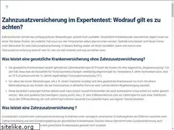 Sites similar to zahnzusatzversicherung.org