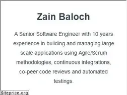 Sites similar to zainbaloch.com