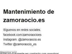 Sites similar to zamoraocio.es