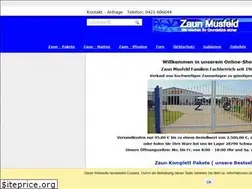 Sites similar to zaun-musfeld-shop.de