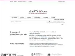 Sites similar to zbmath.com