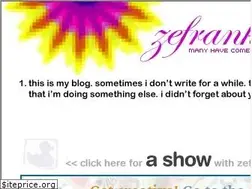 Sites similar to zefrank.com