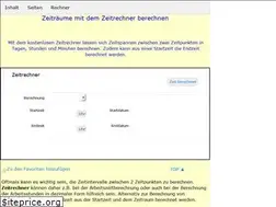 Sites similar to zeitrechner.info