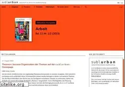 Sites similar to zeitschrift-suburban.de