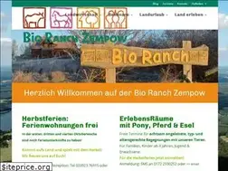 Sites similar to zempow-bio-ranch.de