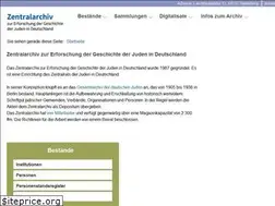 Sites similar to zentralarchiv-juden.de