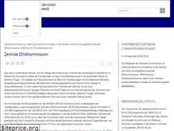 Sites similar to zentrale-ethikkommission.de