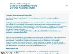 Sites similar to zentraleaufnahmepruefung.ch