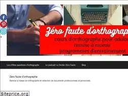 Sites similar to zero-faute-d-orthographe.com