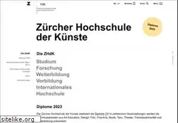 Sites similar to zhdk.ch