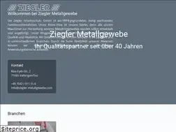 Sites similar to ziegler-metallgewebe.com